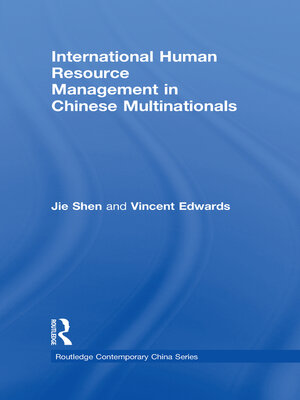 cover image of International Human Resource Management in Chinese Multinationals